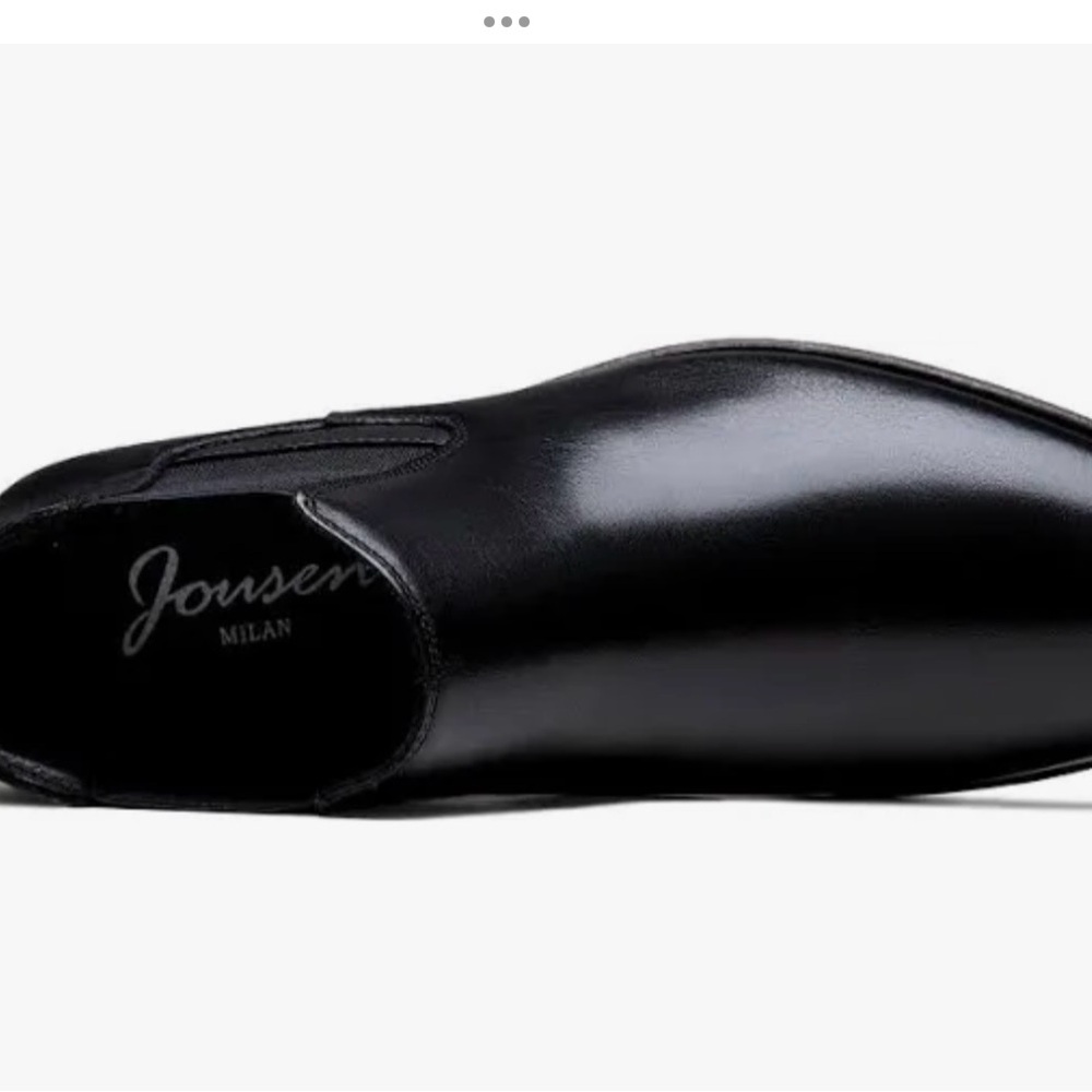 Jousen Milan Mens ankle Boots ,all Leather size mens 8 black Chelsea - Picture 5 of 9